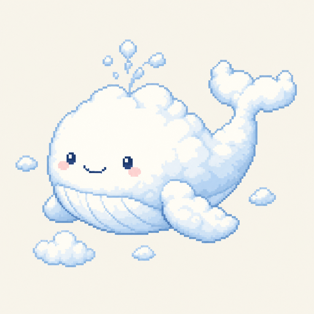 Widget cloud whale